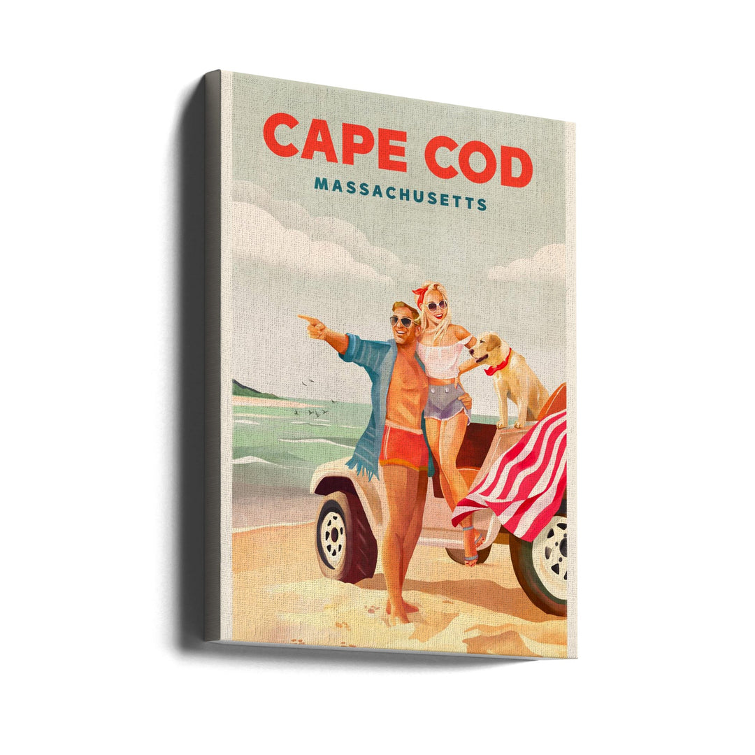 Cape Cod Massachusetts Summer Beach Art - Stretched Canvas, Poster or Fine Art Print I Heart Wall Art