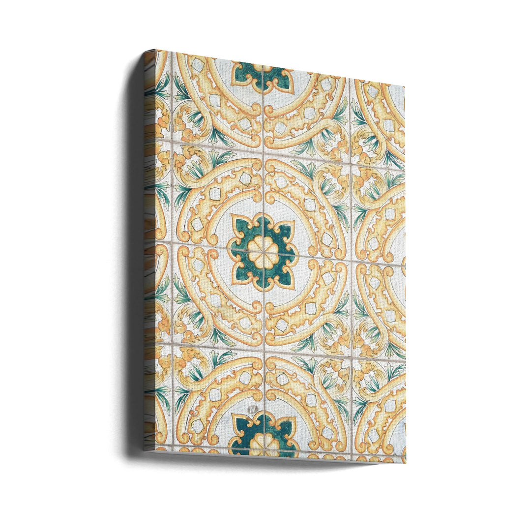 Capri Tiles - Stretched Canvas, Poster or Fine Art Print I Heart Wall Art