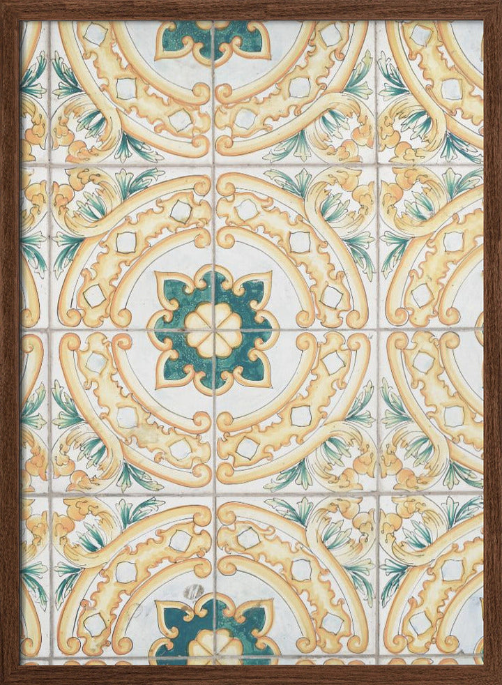 Capri Tiles - Stretched Canvas, Poster or Fine Art Print I Heart Wall Art