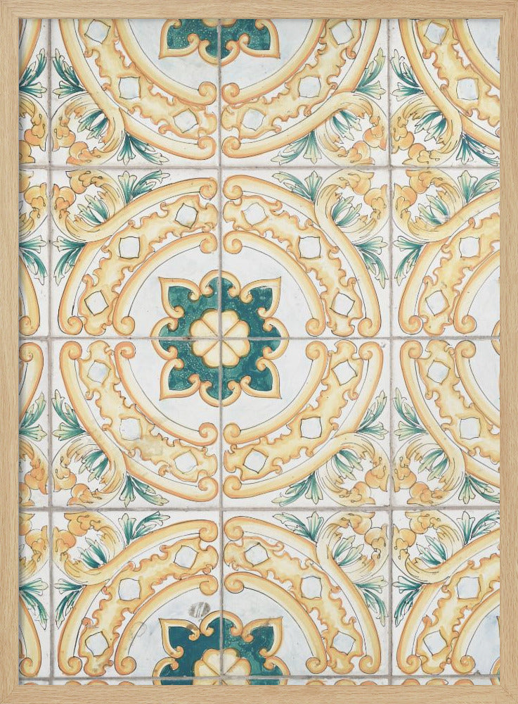 Capri Tiles - Stretched Canvas, Poster or Fine Art Print I Heart Wall Art