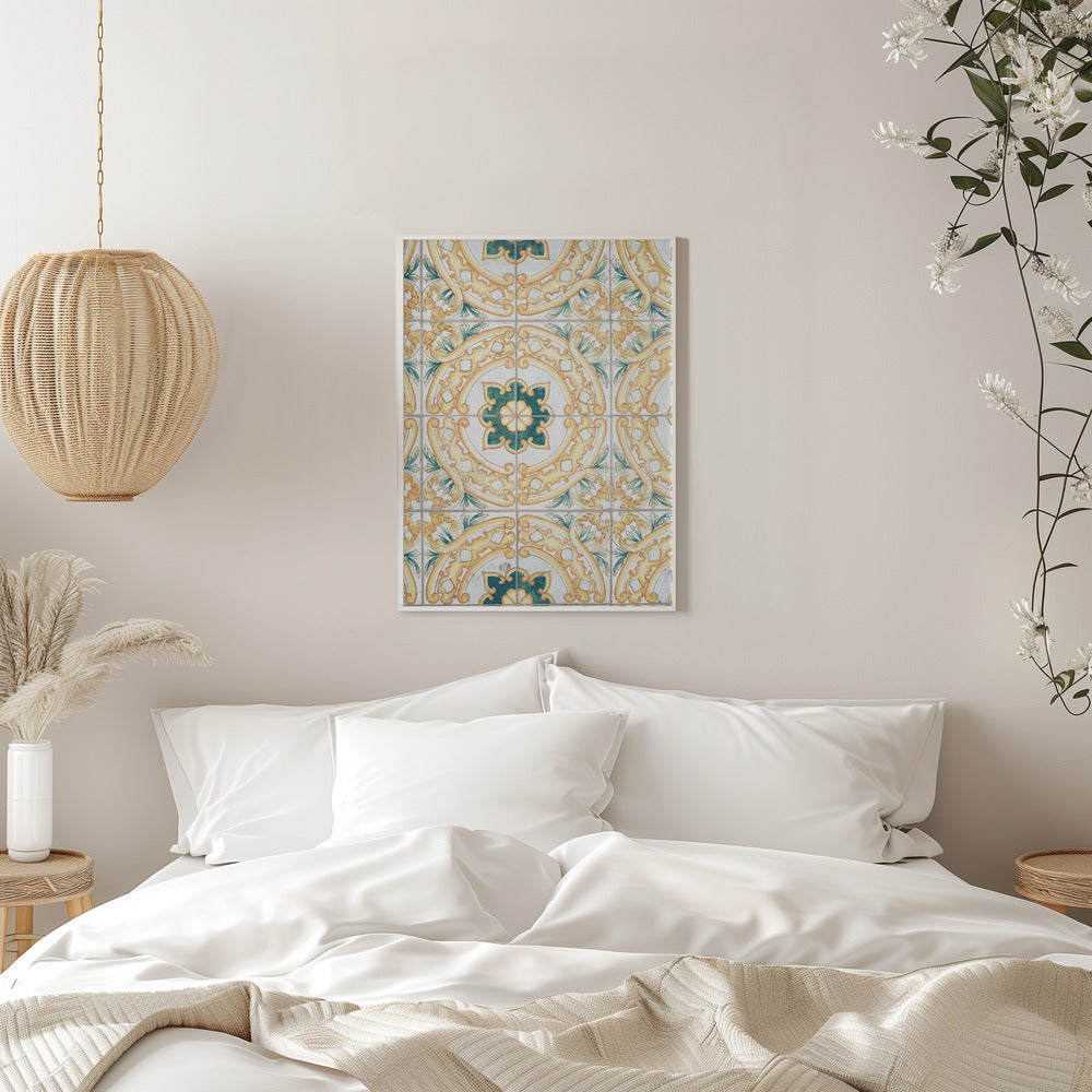 Capri Tiles - Stretched Canvas, Poster or Fine Art Print I Heart Wall Art