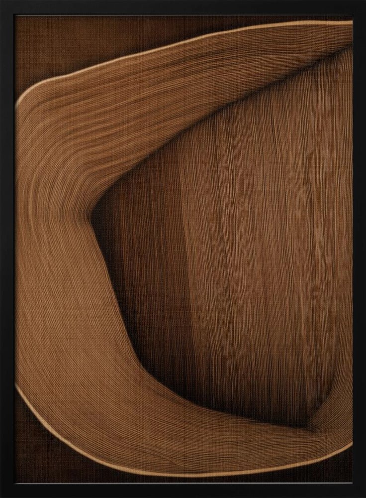 Caramel lines I - Stretched Canvas, Poster or Fine Art Print - I Heart Wall Art - Poster Print, Canvas Print or Framed Art Print