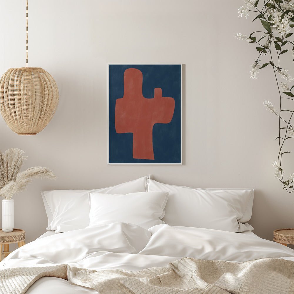 Carmine Silhouette - Stretched Canvas, Poster or Fine Art Print - I Heart Wall Art - Poster Print, Canvas Print or Framed Art Print
