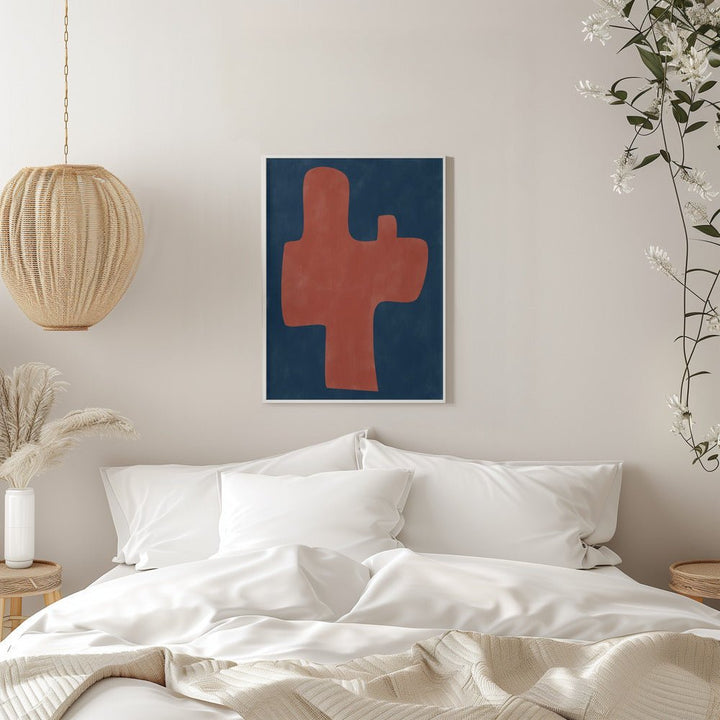 Carmine Silhouette - Stretched Canvas, Poster or Fine Art Print - I Heart Wall Art - Poster Print, Canvas Print or Framed Art Print