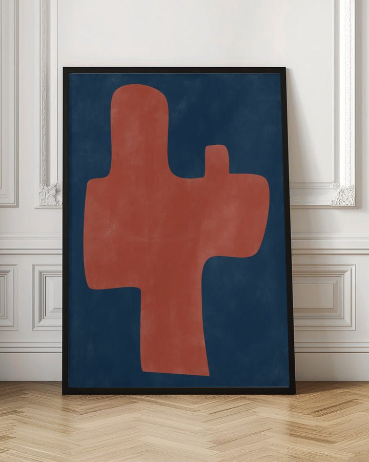 Carmine Silhouette - Stretched Canvas, Poster or Fine Art Print - I Heart Wall Art - Poster Print, Canvas Print or Framed Art Print