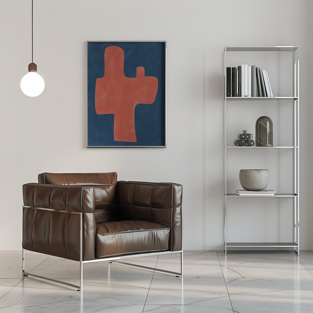 Carmine Silhouette - Stretched Canvas, Poster or Fine Art Print - I Heart Wall Art - Poster Print, Canvas Print or Framed Art Print