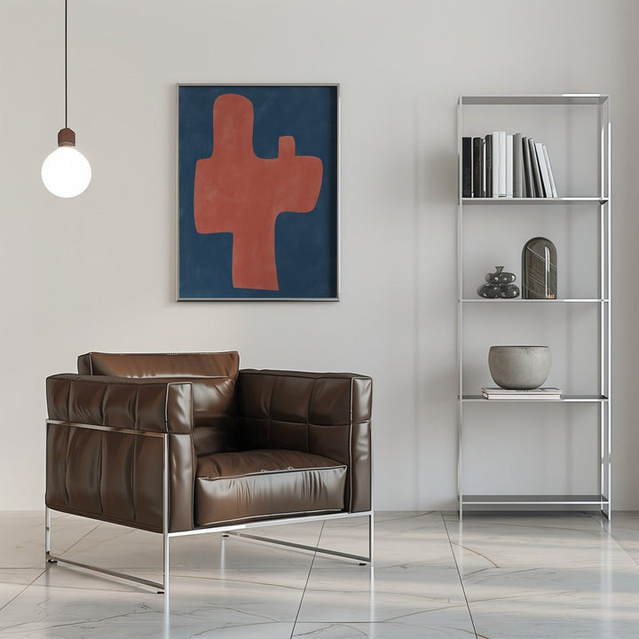 Carmine Silhouette - Stretched Canvas, Poster or Fine Art Print - I Heart Wall Art - Poster Print, Canvas Print or Framed Art Print