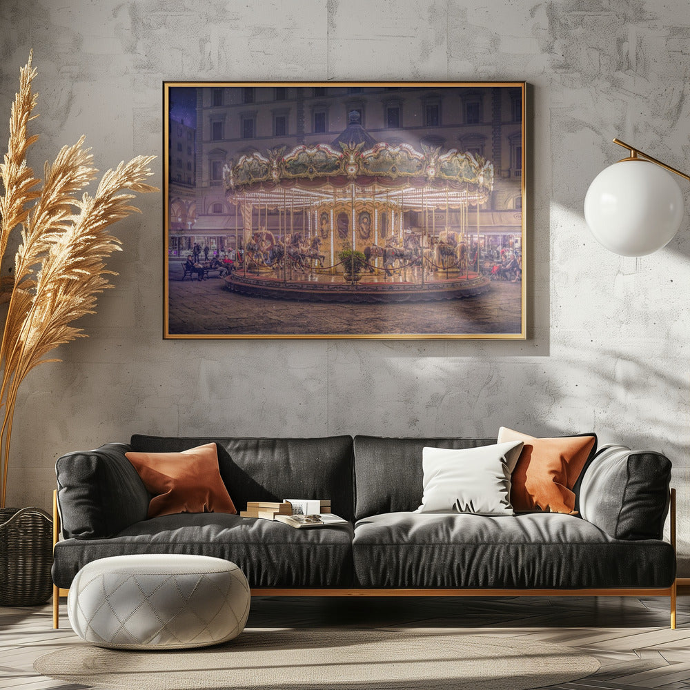 Carousel - Stretched Canvas, Poster or Fine Art Print I Heart Wall Art