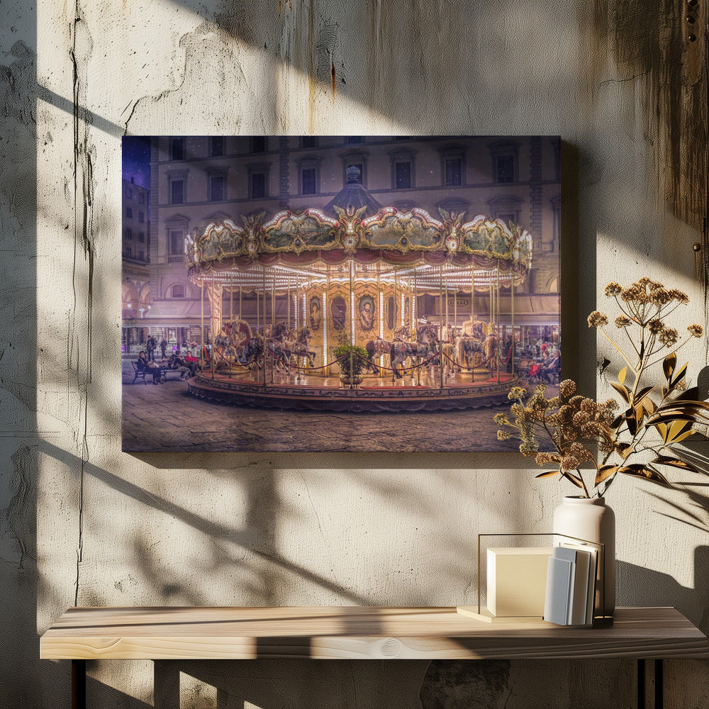 Carousel - Stretched Canvas, Poster or Fine Art Print I Heart Wall Art