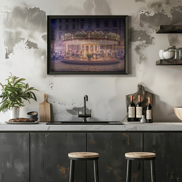 Carousel - Stretched Canvas, Poster or Fine Art Print I Heart Wall Art