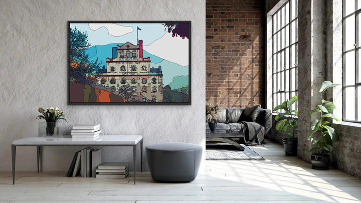 Cascade Brewery - Hobart Tasmania Line Drawing Print - I Heart Wall Art