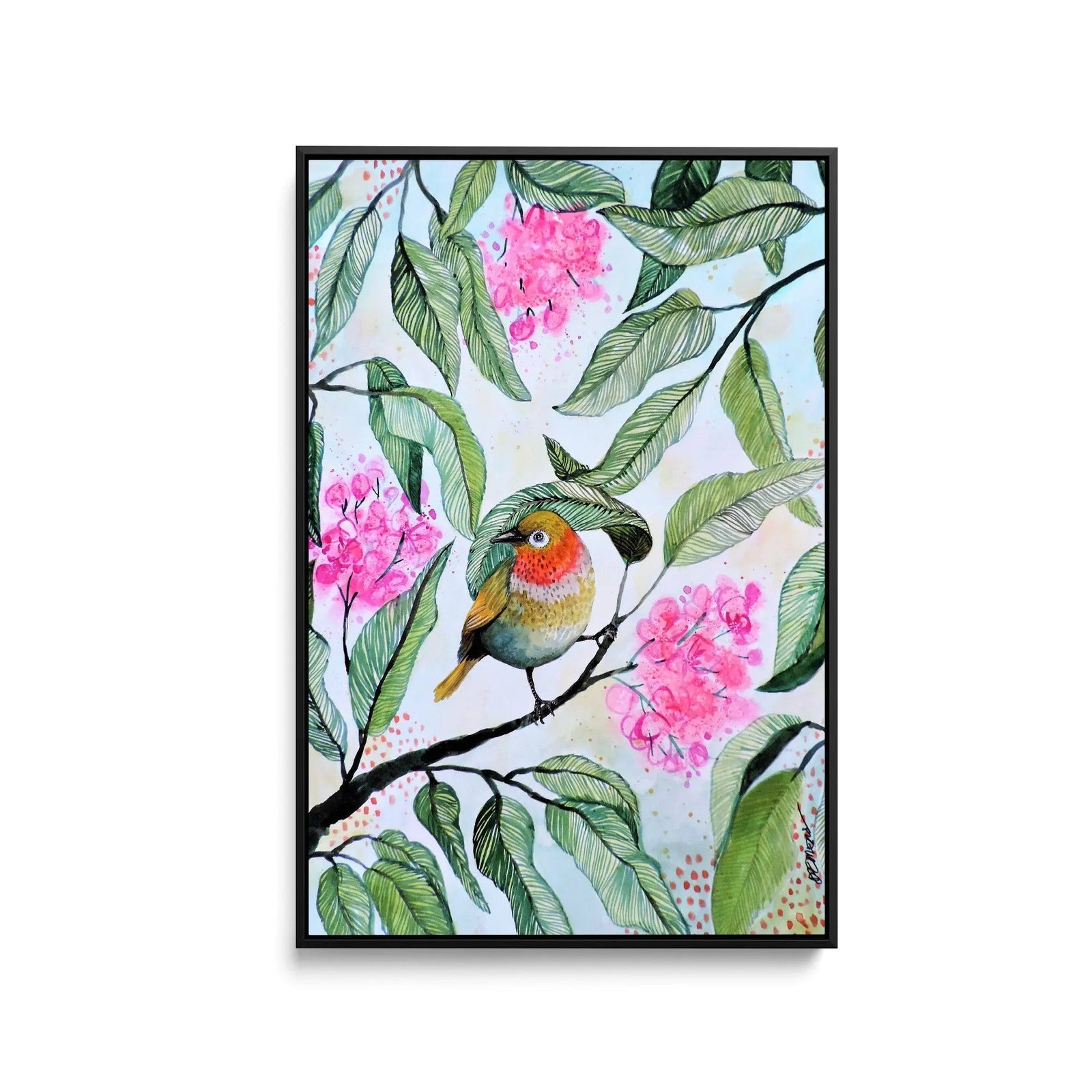 Ce Que Tu Entends, Cest Mon Coeur by Jouant Sylvie Demers - Stretched Canvas Print or Framed Fine Art Print - Artwork I Heart Wall Art Australia 