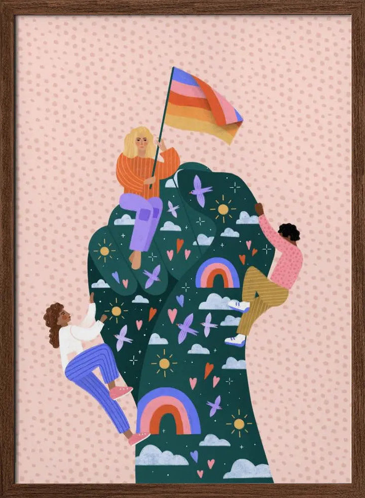 Celebrating Pride - Stretched Canvas, Poster or Fine Art Print I Heart Wall Art