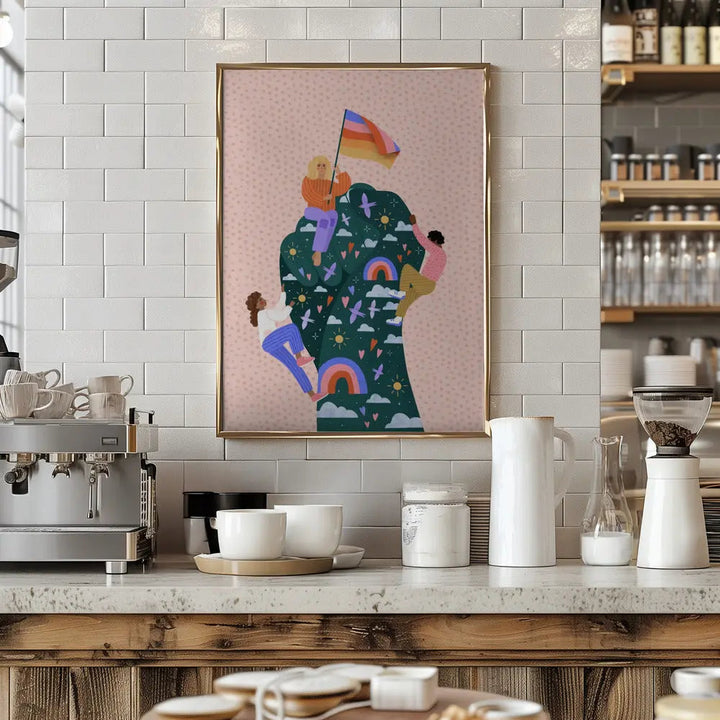 Celebrating Pride - Stretched Canvas, Poster or Fine Art Print I Heart Wall Art