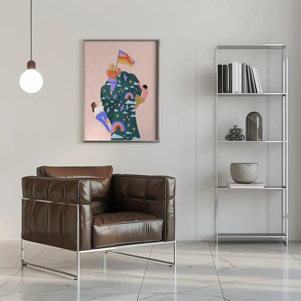 Celebrating Pride - Stretched Canvas, Poster or Fine Art Print I Heart Wall Art