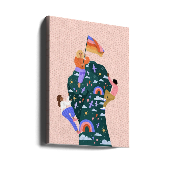 Celebrating Pride - Stretched Canvas, Poster or Fine Art Print I Heart Wall Art