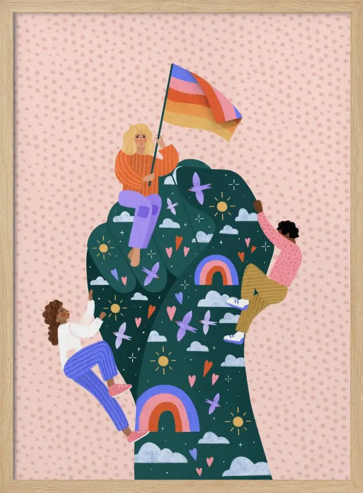 Celebrating Pride - Stretched Canvas, Poster or Fine Art Print I Heart Wall Art