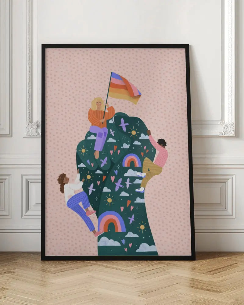 Celebrating Pride - Stretched Canvas, Poster or Fine Art Print I Heart Wall Art