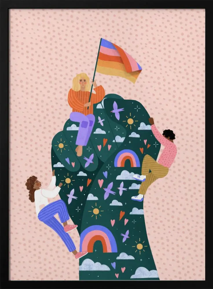 Celebrating Pride - Stretched Canvas, Poster or Fine Art Print I Heart Wall Art