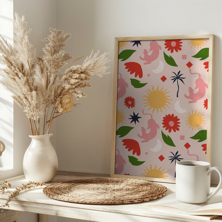 Celestial Jungle - Stretched Canvas, Poster or Fine Art Print I Heart Wall Art