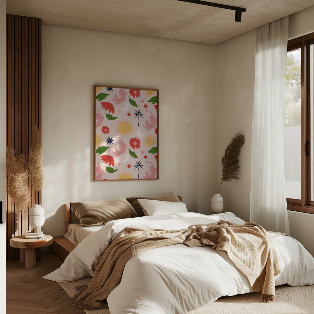 Celestial Jungle - Stretched Canvas, Poster or Fine Art Print I Heart Wall Art