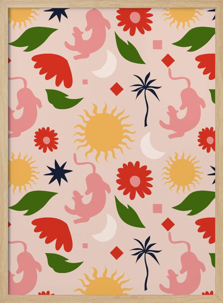 Celestial Jungle - Stretched Canvas, Poster or Fine Art Print I Heart Wall Art