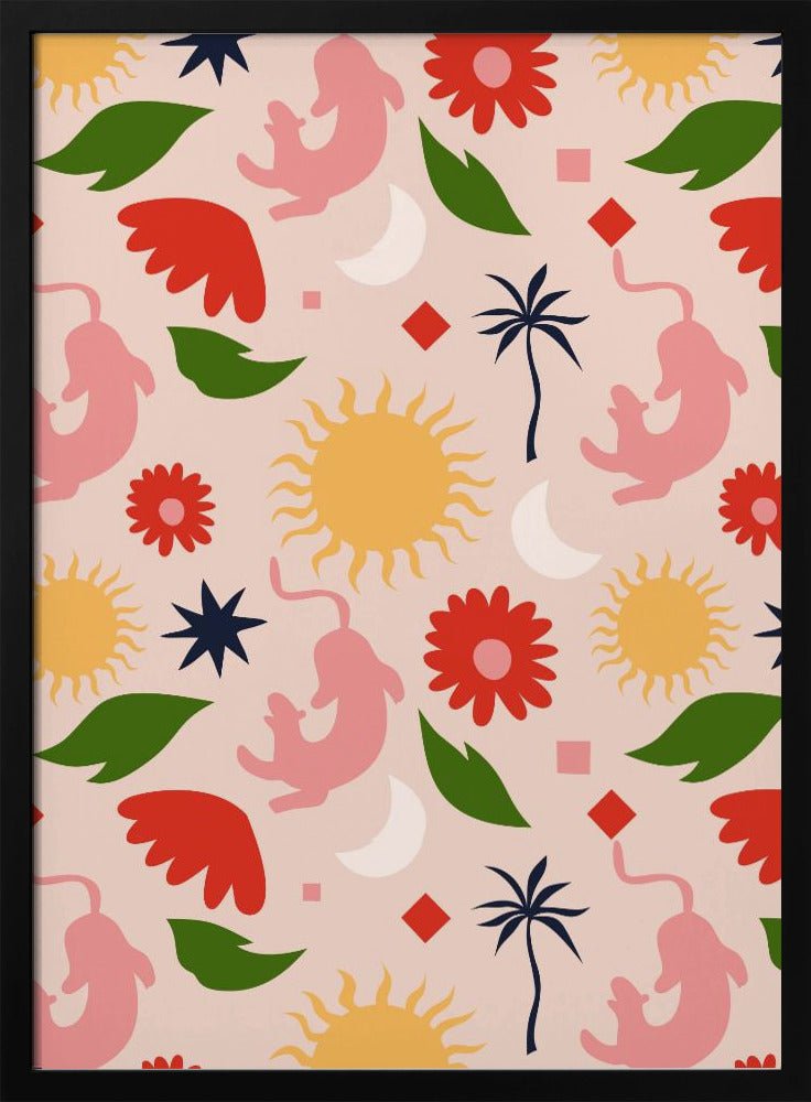 Celestial Jungle - Stretched Canvas, Poster or Fine Art Print I Heart Wall Art