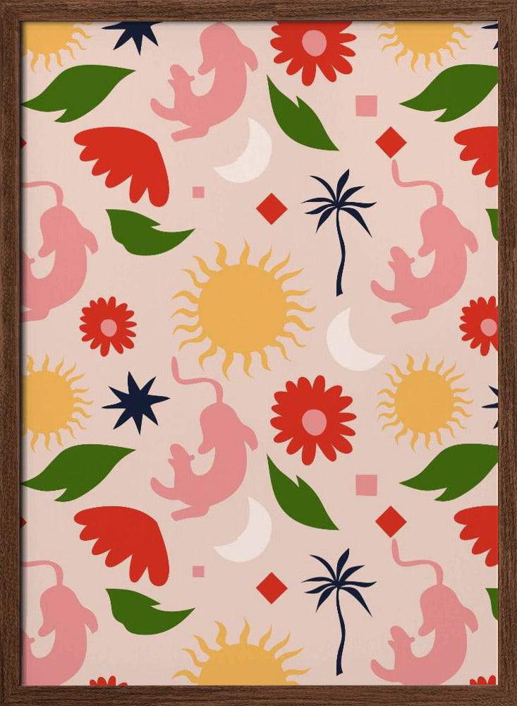 Celestial Jungle - Stretched Canvas, Poster or Fine Art Print I Heart Wall Art