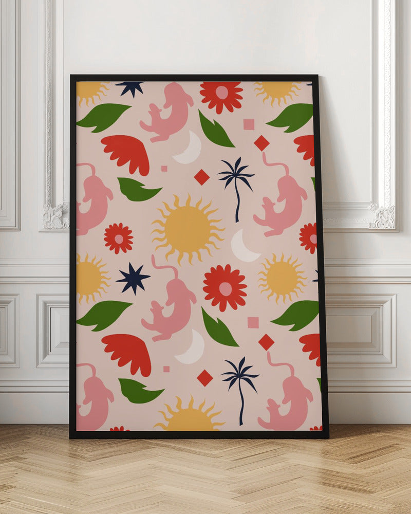 Celestial Jungle - Stretched Canvas, Poster or Fine Art Print I Heart Wall Art