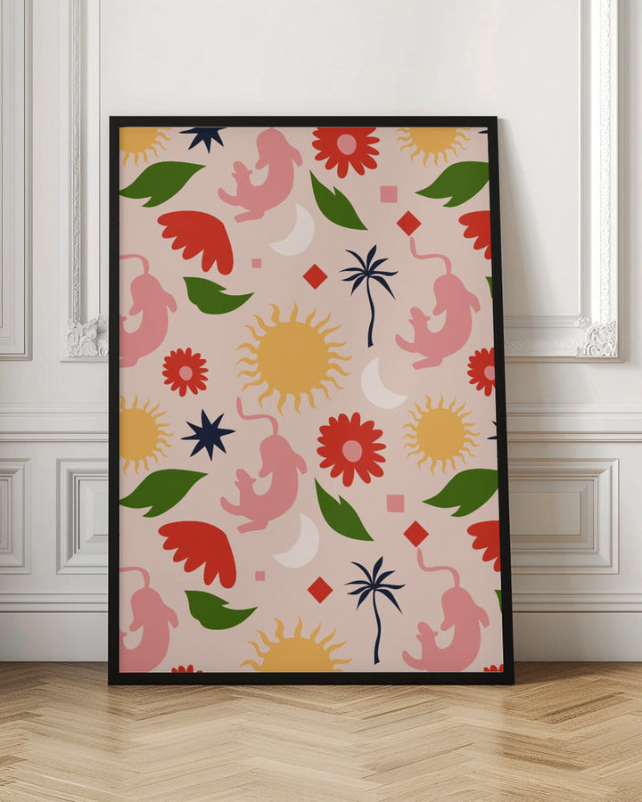 Celestial Jungle - Stretched Canvas, Poster or Fine Art Print I Heart Wall Art