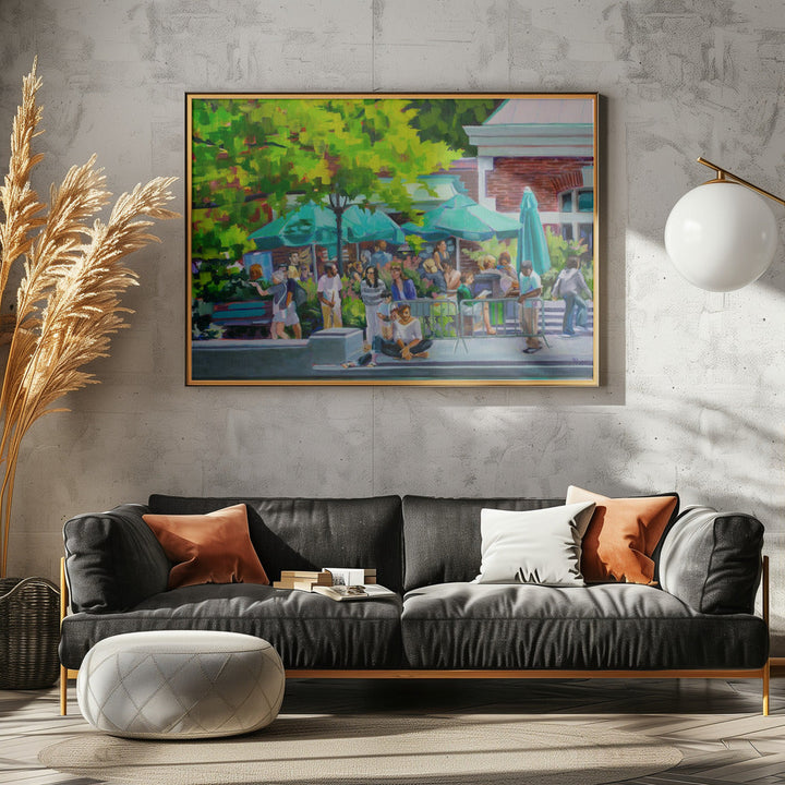 Central Park Boat House - Stretched Canvas, Poster or Fine Art Print I Heart Wall Art