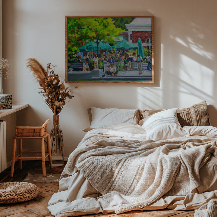 Central Park Boat House - Stretched Canvas, Poster or Fine Art Print I Heart Wall Art