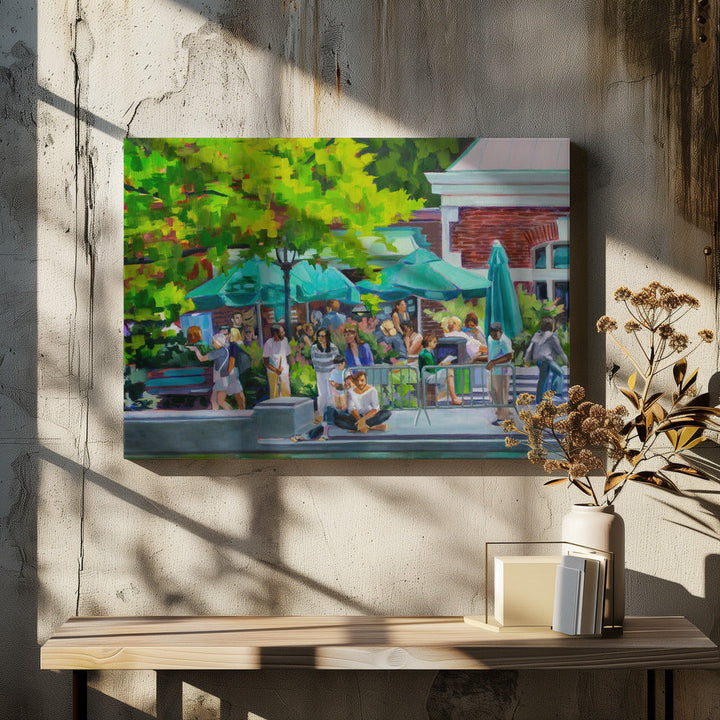 Central Park Boat House - Stretched Canvas, Poster or Fine Art Print I Heart Wall Art