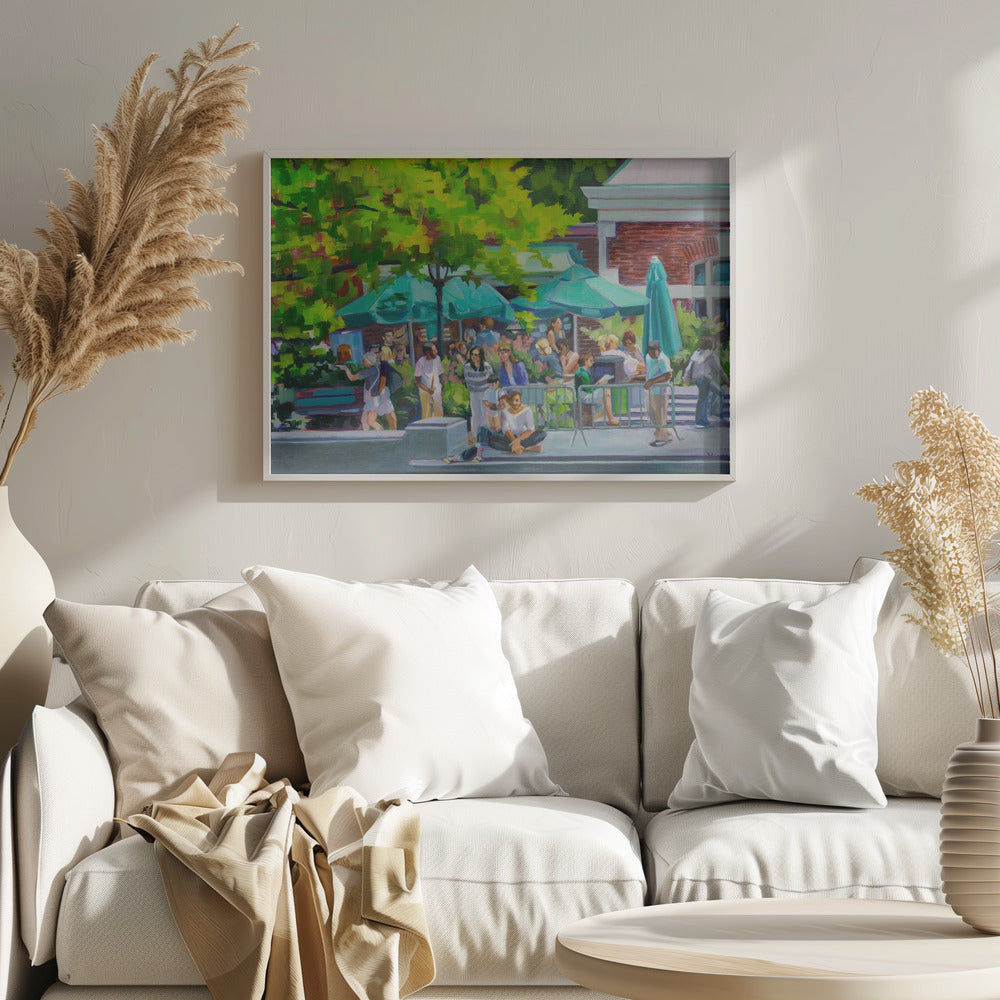 Central Park Boat House - Stretched Canvas, Poster or Fine Art Print I Heart Wall Art