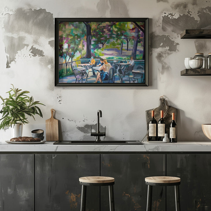 Central Park Terrace Again - Stretched Canvas, Poster or Fine Art Print I Heart Wall Art