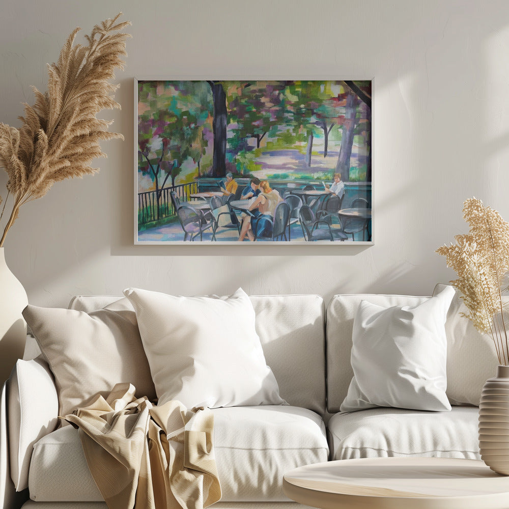 Central Park Terrace Again - Stretched Canvas, Poster or Fine Art Print I Heart Wall Art