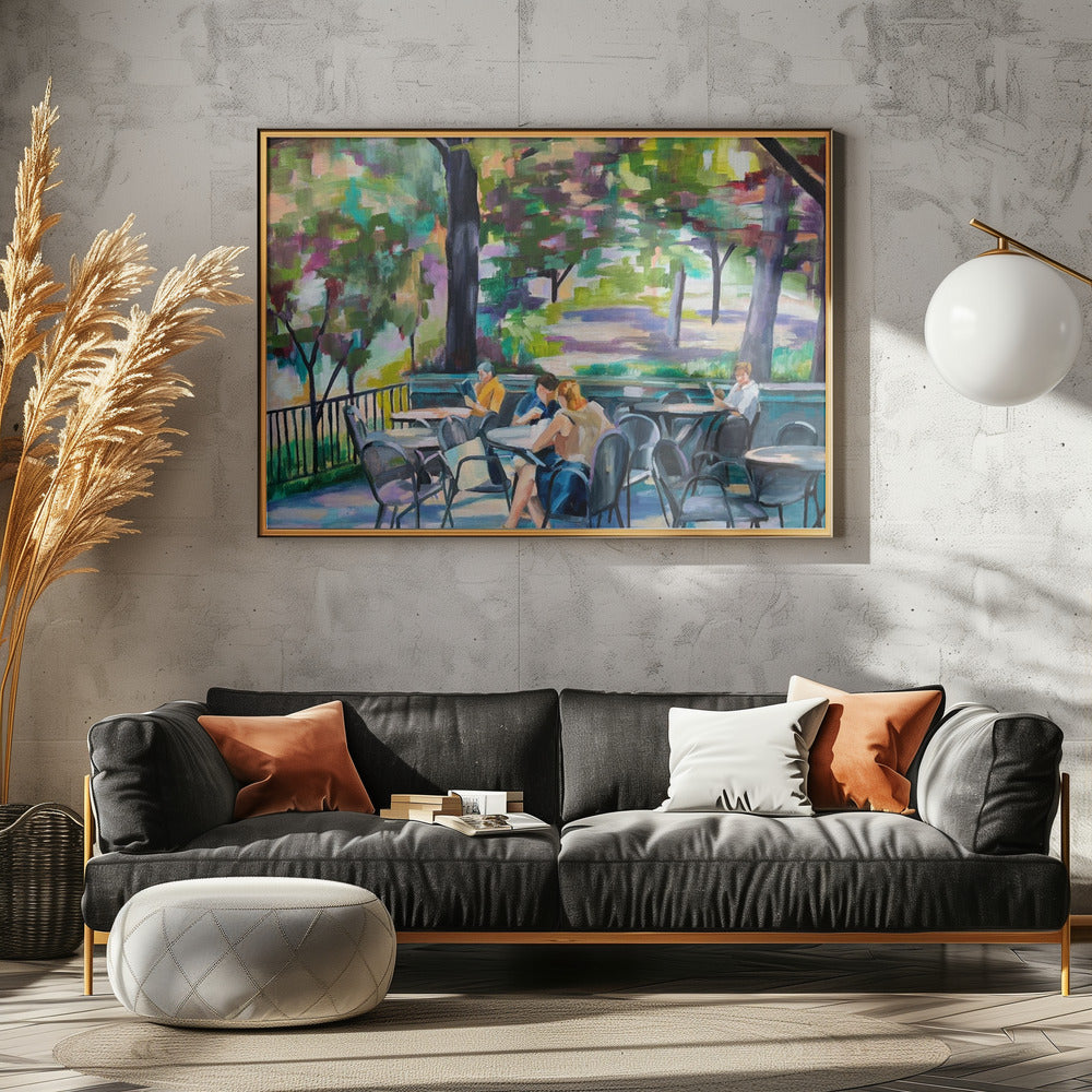 Central Park Terrace Again - Stretched Canvas, Poster or Fine Art Print I Heart Wall Art