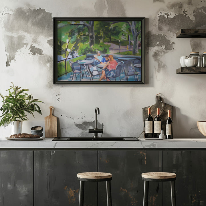 Central Park Terrace - Stretched Canvas, Poster or Fine Art Print I Heart Wall Art