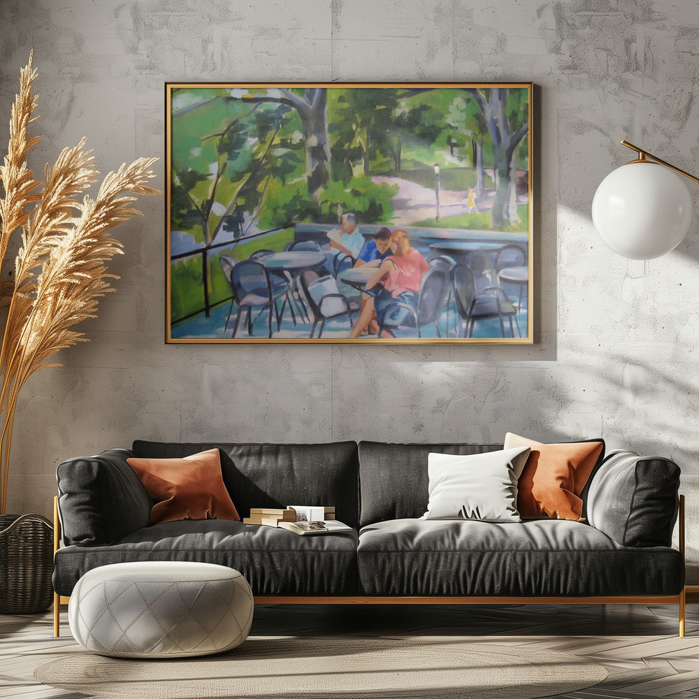 Central Park Terrace - Stretched Canvas, Poster or Fine Art Print I Heart Wall Art