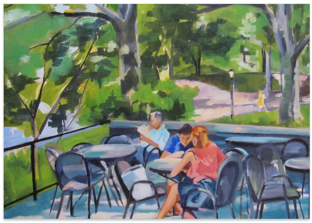 Central Park Terrace - Stretched Canvas, Poster or Fine Art Print I Heart Wall Art