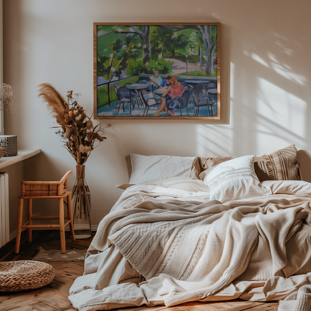 Central Park Terrace - Stretched Canvas, Poster or Fine Art Print I Heart Wall Art