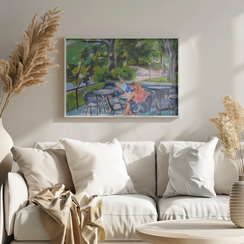 Central Park Terrace - Stretched Canvas, Poster or Fine Art Print I Heart Wall Art