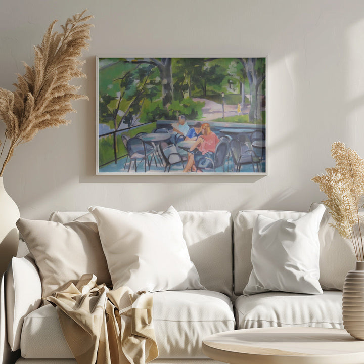 Central Park Terrace - Stretched Canvas, Poster or Fine Art Print I Heart Wall Art