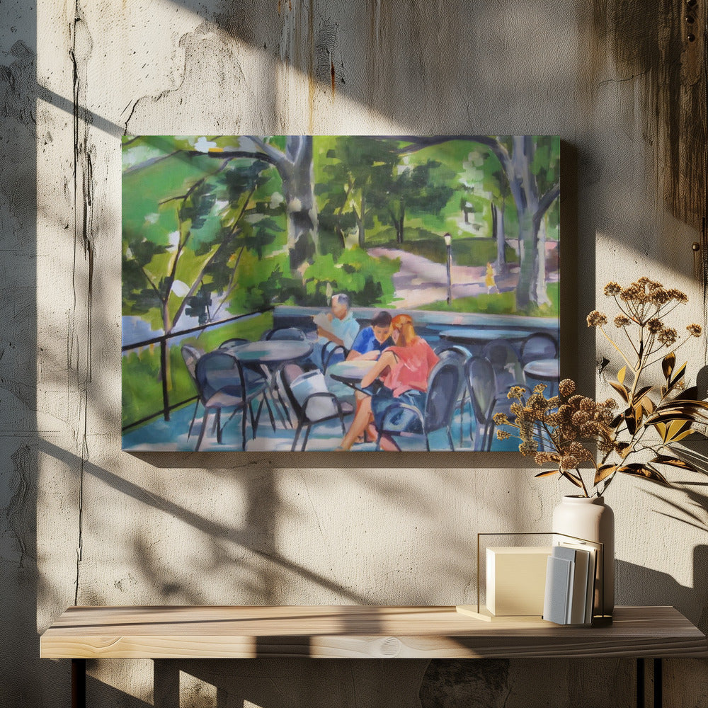 Central Park Terrace - Stretched Canvas, Poster or Fine Art Print I Heart Wall Art