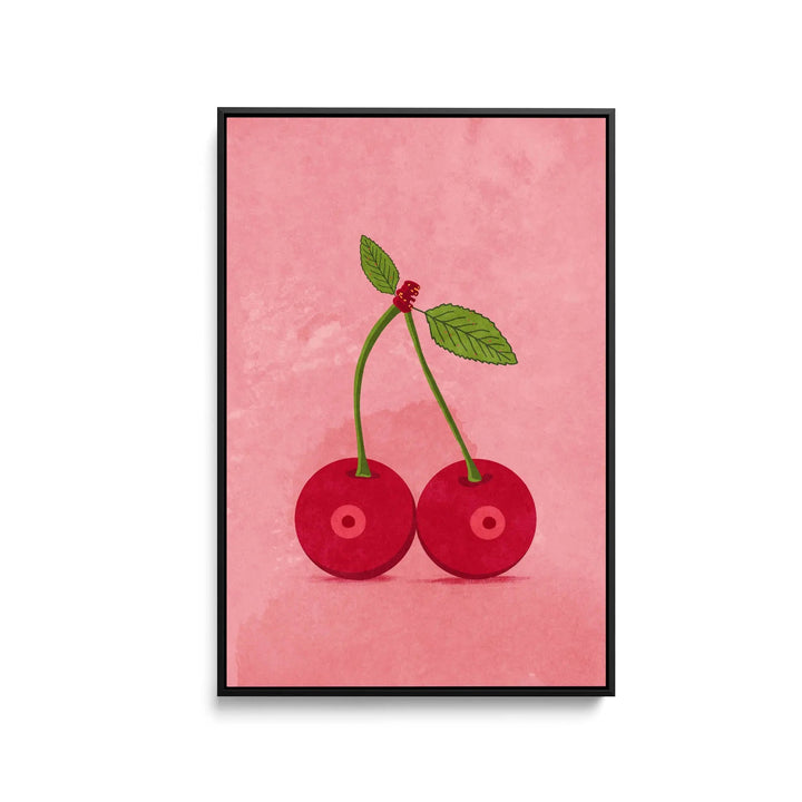 Cerry Boobs by Raissa Oltmanns - Stretched Canvas Print or Framed Fine Art Print - Artwork I Heart Wall Art Australia 
