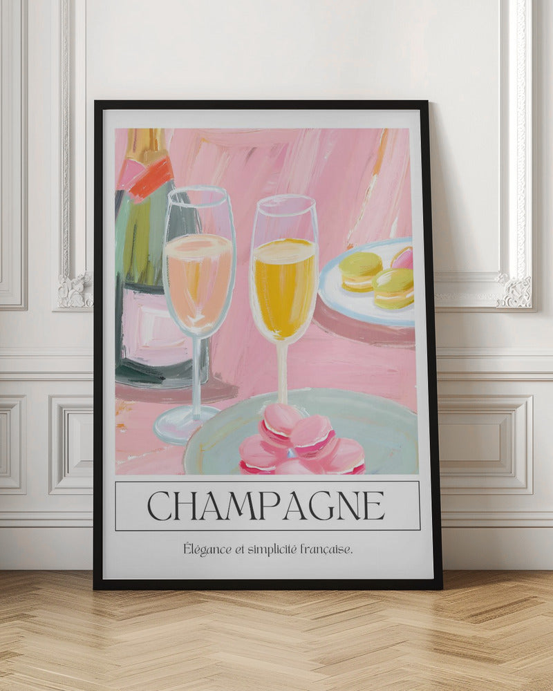 Champagne - Stretched Canvas, Poster or Fine Art Print I Heart Wall Art
