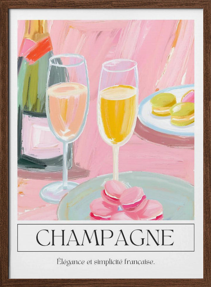 Champagne - Stretched Canvas, Poster or Fine Art Print I Heart Wall Art