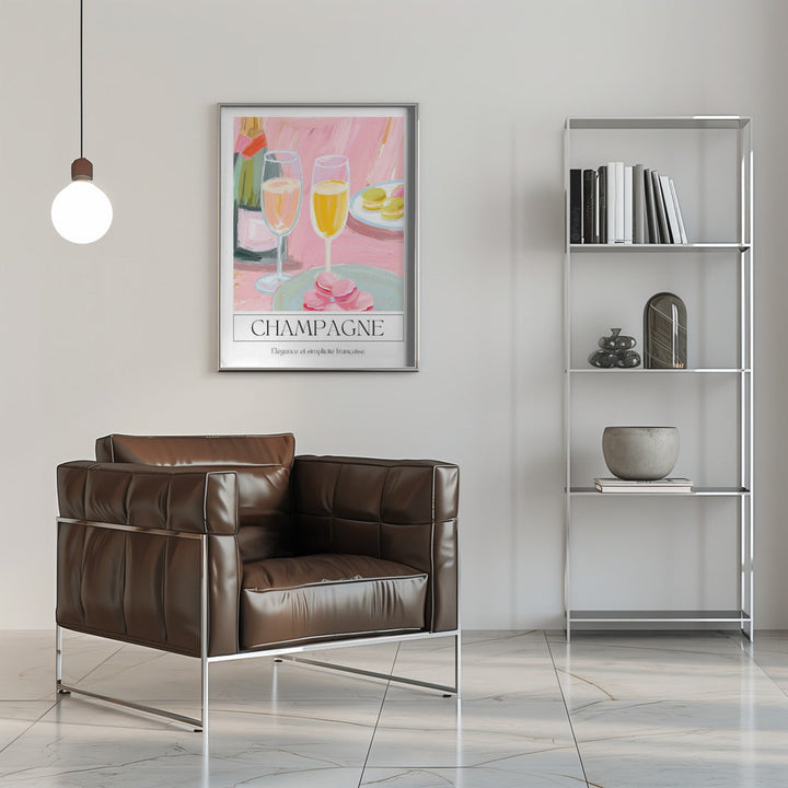 Champagne - Stretched Canvas, Poster or Fine Art Print I Heart Wall Art