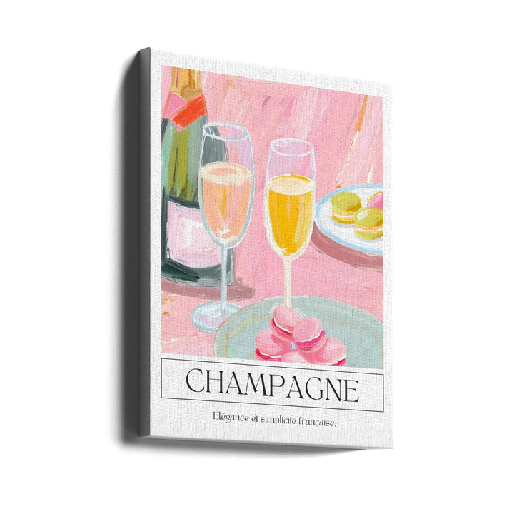 Champagne - Stretched Canvas, Poster or Fine Art Print I Heart Wall Art