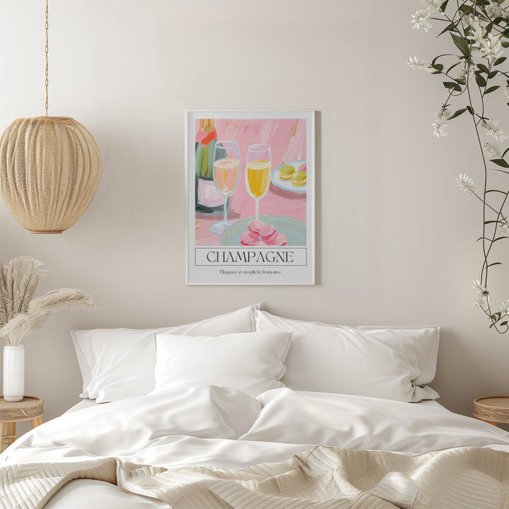 Champagne - Stretched Canvas, Poster or Fine Art Print I Heart Wall Art
